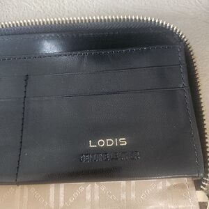 Lodis Black Leather Wallet
